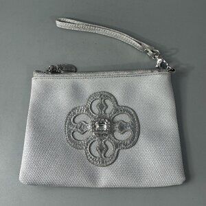 My Flat In London Silver-Gray Wristlet